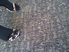 着衣女と全裸男, 足フェチ