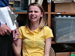 Nana, Blonde, Attrapée, Hard, Police, Actrice du porno, Pov, Réalité