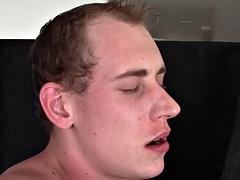 Leie, Blasen, Paar, Schwul, Handjob, Muskel, Dürr, Ablutschen