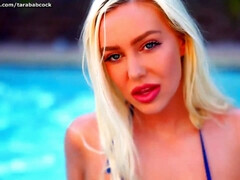 Grosser arsch, Grosse titten, Bikini, Vollbusig, Im freien, Pool, Solo, Titten