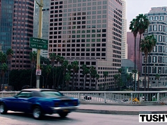 TUSHY Tiny Blonde Has Insane Anal Sex On Work Trip