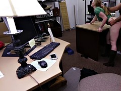 Leie, Grosser schwanz, Blasen, Hardcore, Büro, Ablutschen