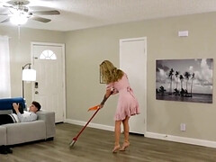 アメリカ人, デカ尻, デカチン, ブロンド, 捕まる, 淫乱熟女, ラフ, ティーン