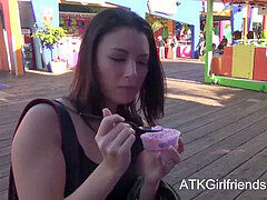 pov date with Daisy Summers finishes with a creampie.