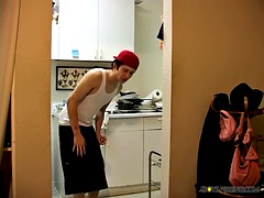 Enthousiasteling, Anaal, Grote lul, Sperma shot, Fetisj, Homo, Masturbatie, Mager