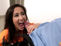 デカパイ, 茶髪の, 女 人男 人, ハンガリー人, なめる, 三人, ユニフォーム, 濡れ