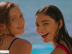 大学生, カップル, 手コキする, ハードコア, なめる, 小柄, ポルノスター, オマンコ