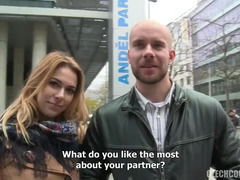 Enthousiasteling, Pijpbeurt, Stel, Europees, Sperma in gezicht, Groep, Swinger, Vrouw