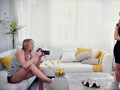 Brett snaps a lot of photos and gradually getting the girls into sexier positions