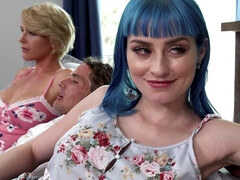 デカ尻, デカパイ, ブロンド, フェラチオ, イく瞬間, グループ, Hd, 剃毛