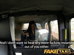 Elicia Solis gets wild with a fake taxi driver in public POV