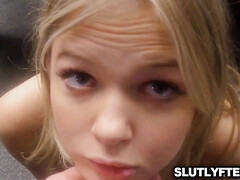 Gros cul, Blonde, Gorge profonde, Doigter, Hard, Hd, Bureau, Chatte