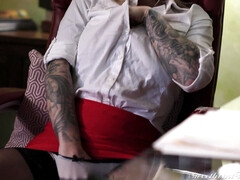 Stellung 69, Geschnappt, Küssen, Lecken, Masturbation, Milf, Büro, Muschi