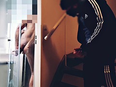 Amateur, Grosse bite, Attrapée, Couple, Gode, Hard, Douche, Adolescente