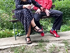 Enthousiasteling, Harig, Hd, Moeder, Natuurlijke tieten, Buiten, Openbaar, Zoon