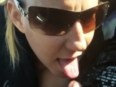 素人, ブロンド, フェラチオ, Hd, 淫乱熟女, アウトドア