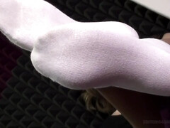 Enthousiasteling, Mooi, Rondborstig, Schattig, Diep in de keel, Vrouw, Voeten fetish, Hd