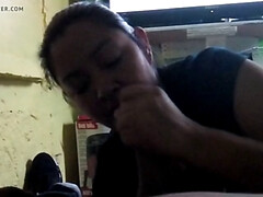 Angy sucking cock