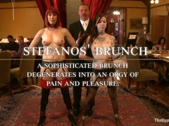 アナル, 緊縛, ボンデージ, 女, お仕置き, ラフ, 奴隷, 三人