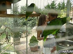 Beauté, Blonde, Plantureuse, Tir de sperme, Européenne, Embrassement, Seins naturels, De plein air