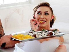 Hardcore interracial sex action with a slutty young blonde Chloe Temple