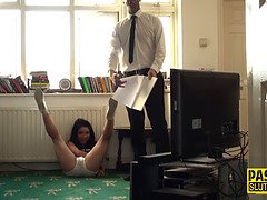 Fesselspiele, Kehlenfick, Fetisch, Hardcore, Hd, Schreiend, Sklave, Gefesselt