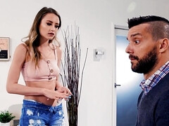 Cul, Grosse bite, Sucer une bite, En levrette, Chatte, Réalité, Adolescente, Serré