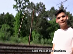 Enthousiasteling, Anaal, Grote lul, Pijpbeurt, Europees, Homo, Buiten, Gezichtspunt