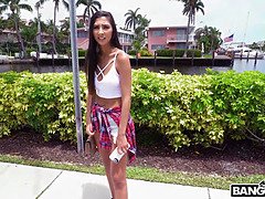 Gianna Dior's first time on the streets of Miami: Bang Bus Interviews!