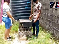 Amerikaans, Anaal, Lul, Hardcore, Interraciaal, Moeder die ik wil neuken, Buiten, Ruw