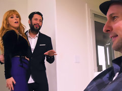 Penny Pax cucks her husband who can do nothing as she rides the dream cock into orgasm after orgasm