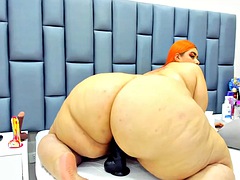 Gorda, Consolador, Latina, Masturbación, Montar, Solo, Tetas, Juguetes