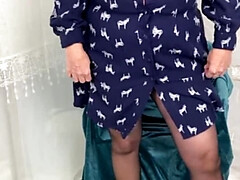 素人, 下着, 熟年, 母, ナイロン, パンティ, 穴開きパンティ, オッパイの