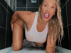 Grote mammen, Blond, Seksspeelgoed, Gapende, Ondergoed, Masturbatie, Moeder die ik wil neuken, Speelgoed