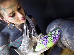 Horny punk slut soul-stirring xxx scene