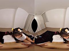 Japanese virtual reality cowgirl threesome: Asian, Vr  Vr Porn VR Porn