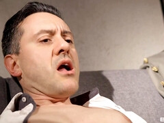 Bruinharig, Rondborstig, Hd, Reusachtig, Moeder, Kut duiken, Kousen, Tieten likken