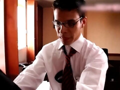 Spanish MILF with big boobs gets fucked in the office