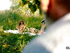 Mamada, Tetona, Checa, Papá, Al aire libre, Coño, Hijo, Adolescente