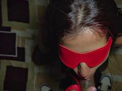 Bondage domination sadisme masochisme, Sucer une bite, Pénétrer avec le poing, Hard, Fille latino, Lingerie, Pov, Fessée