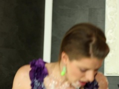 衣服着たままセックス, イく瞬間, バック, 女, のぞき穴, オナニー, パンティ, オッパイの