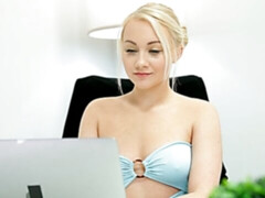 Arsch, Blondine, Blasen, Hundestellung, Handjob, Rasiert, Jungendliche (18+), Titten