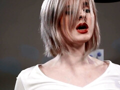 Anal, Blonde, Sucer une bite, En levrette, Faciale, Homosexuelle, Transsexuelle, Cheveux courts