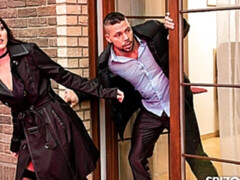 Katy Rose And Angelo Godshack Fucks At A Random House