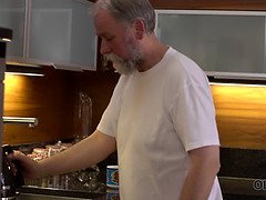 Süss, Papi, Grossvater, Hd, Natürlichen titten, Zierlich, Muschi, Dürr