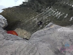 Plage, Sucer une bite, Doigter, Embrassement, De plein air, Public, Chatte, Nénés