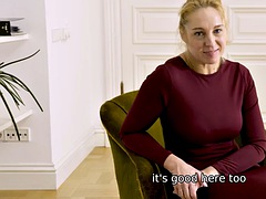 Blond, Hakken, Ondergoed, Rijpe lesbienne, Geschoren