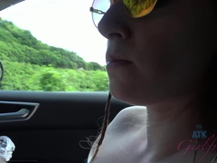 素人, フェラチオ, キス, オーガズム, アウトドア, ハメ撮り, オマンコ, 濡れ