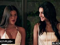 Grosse bite, Noire, Sucer une bite, Brunette brune, Noir ébène, Interracial