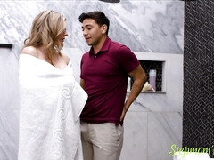 Blondine, Blasen, Familie, Milf, Mutti, Rasiert, Taboo, Titten